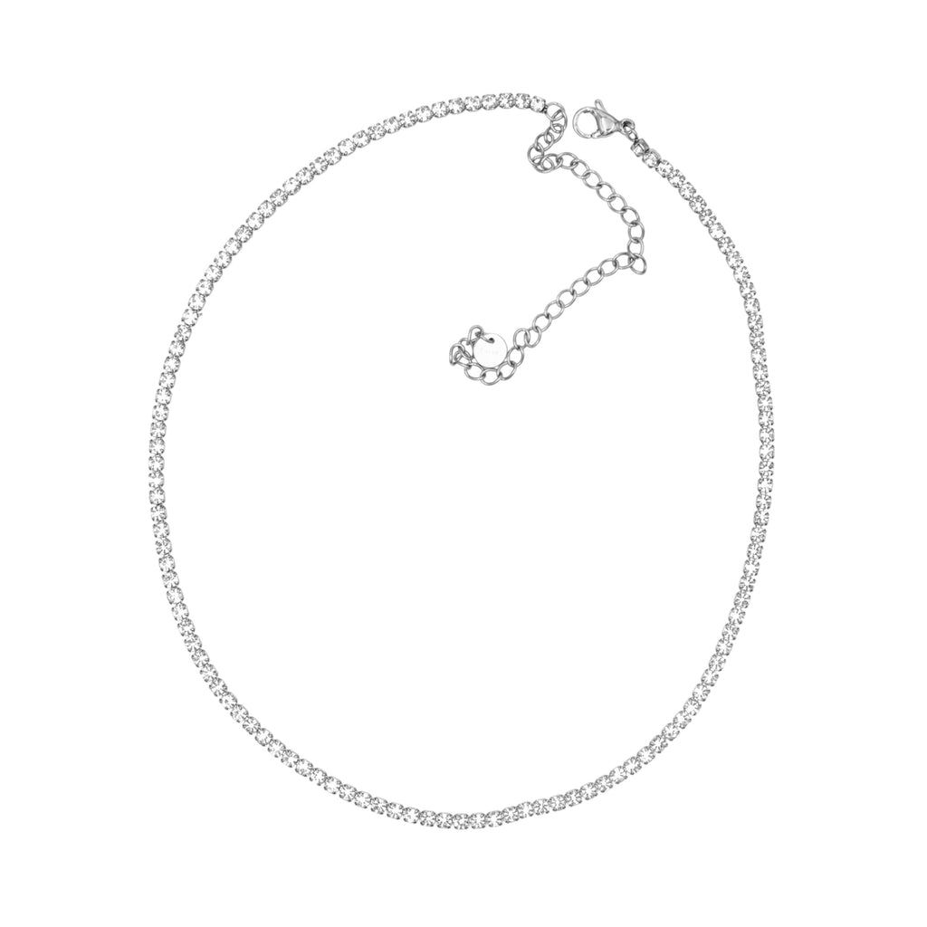 Collana Tennis In Acciaio Inossidabile