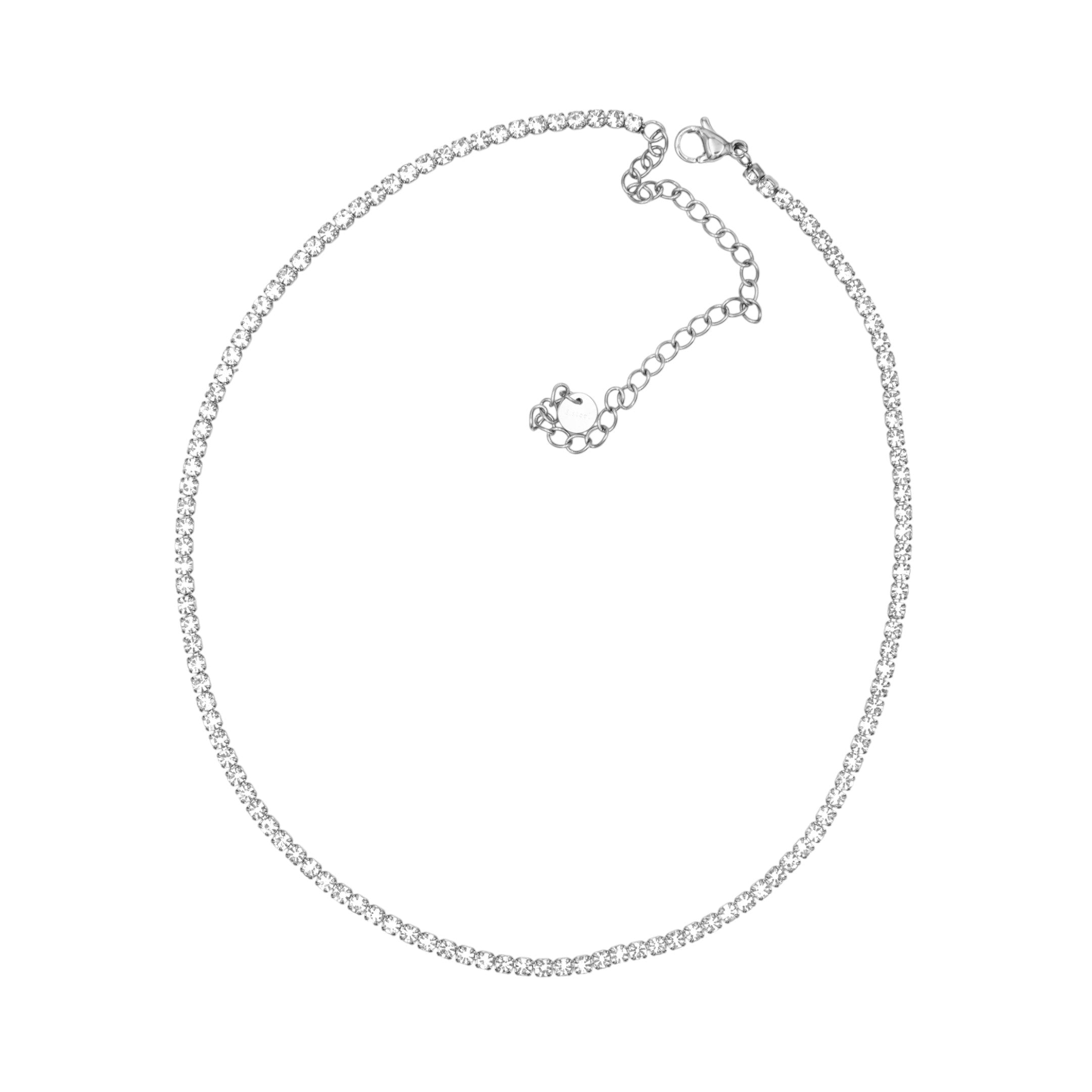 Collana Tennis In Acciaio Inossidabile