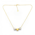 Collana Triple Hearts Bicolor In Acciaio Inossidabile