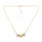 Collana Triple Hearts Bicolor In Acciaio Inossidabile