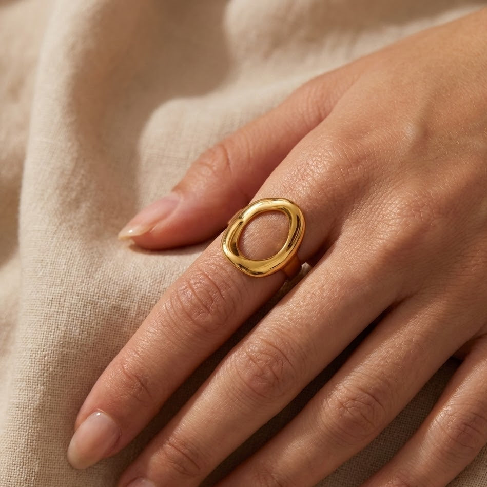 Anello Fascia Aperta In Acciaio Inossidabile