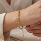 Bracciale Catena di Piccoli Cuori In Acciaio Inossidabile