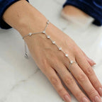 Bracciale Baciamano con Punti Luce In Acciaio Inossidabile