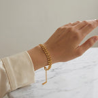 Bracciale a Foglie Alloro In Acciaio Inossidabile