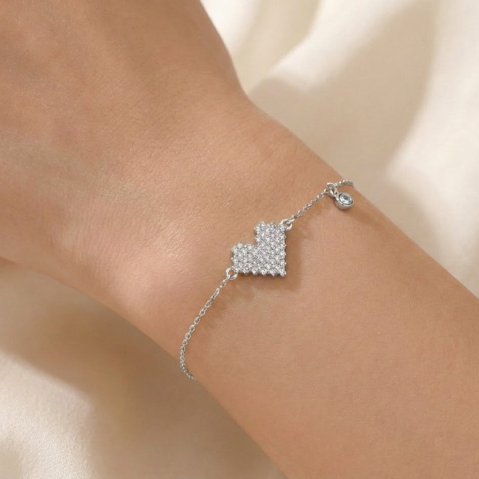 Bracciale Cuore di Luce In Argento 925