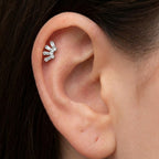 Piercing Taglio Baguette In Argento 925