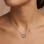 Collana Cuore Scorrevole In Acciaio Inossidabile