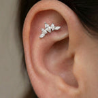 Piercing Corona Marquise In Argento 925