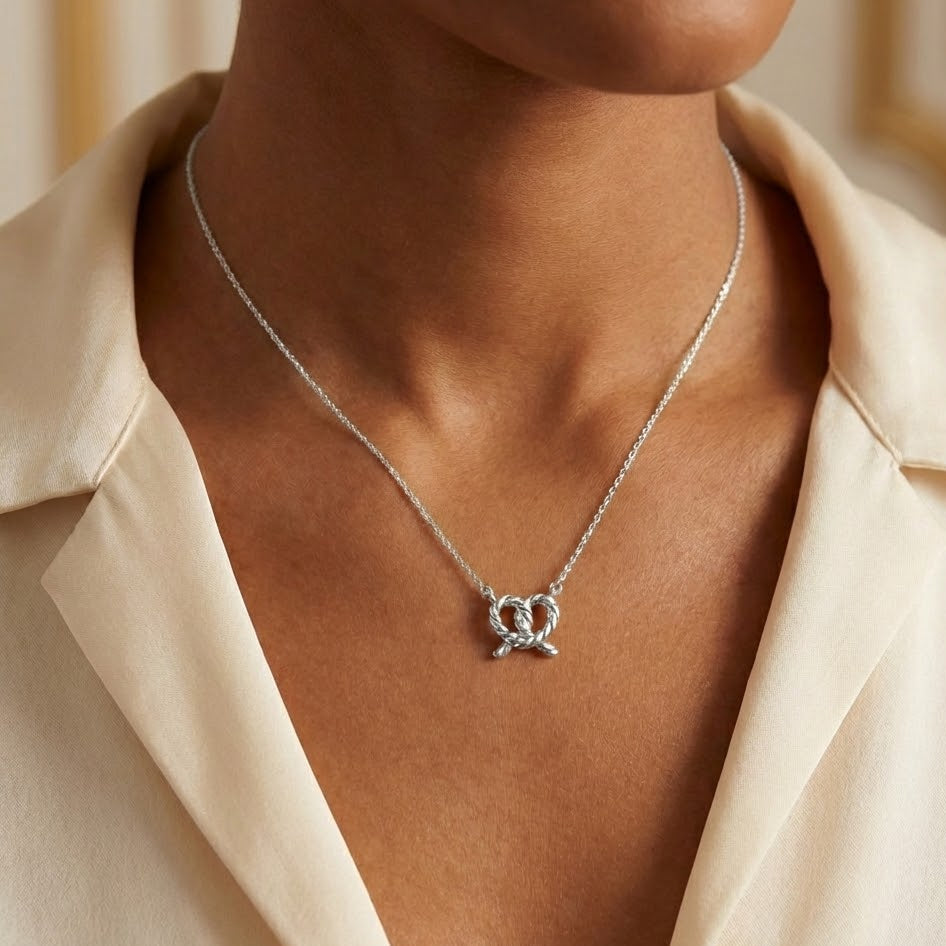 Collana Nodo d'Amore in Argento 925