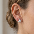 Orecchini Ballerina con Tutù Zirconato In Argento 925