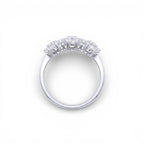 Anello con Fiori Brillantati In Argento 925