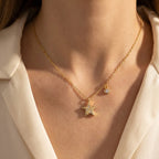 Collana Firmamento Scintillante con Stella e Charm in Argento 925