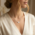 Collana con Pendente a Cuore Minimal In Acciaio Inossidabile