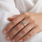 Anello Vortice Cromatico a Spirale con Zirconi In Argento 925