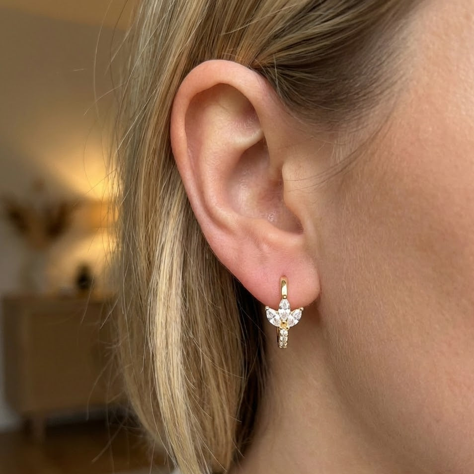 Orecchini Pavé Infinito Con Zirconi in Argento 925