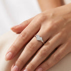 Anello Cuore Pave In Argento 925