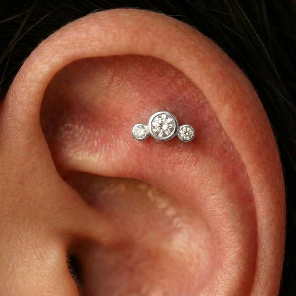 Piercing Tris di Luce In Argento 925