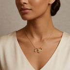 Collana Promessa d'Amore con Duo di Anelli in Argento 925