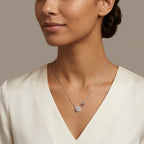 Collana Punto Luce e Sfera Liscia In Argento 925