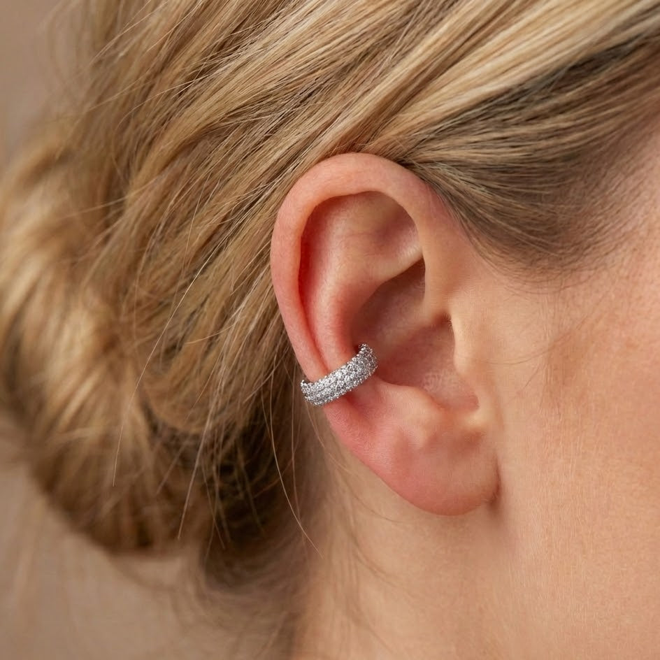 Ear Cuff Tocco Trendy In Argento 925