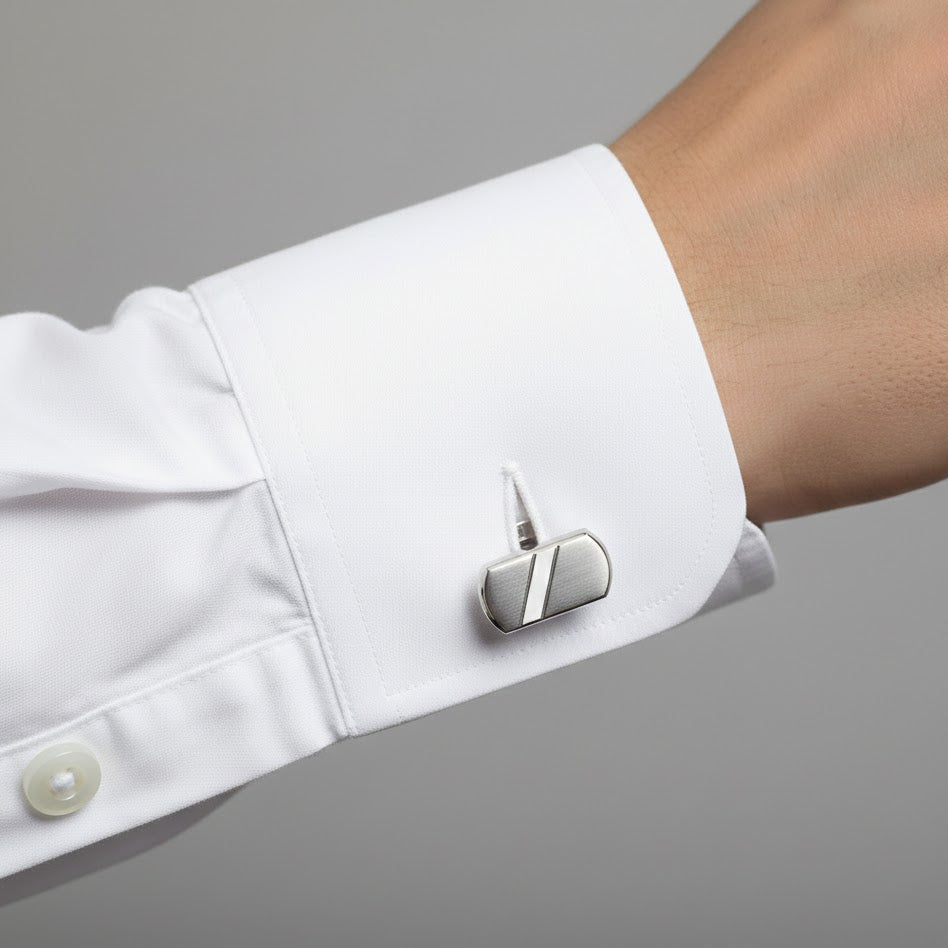 Gemelli Circolo d'Eleganza In Acciaio Inossidabile