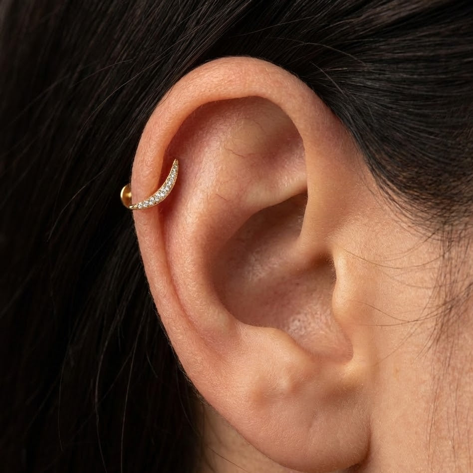 Piercing Arco Bombato In Argento 925