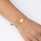 Bracciale con Cuore Anatomico in Acciaio Inossidabile