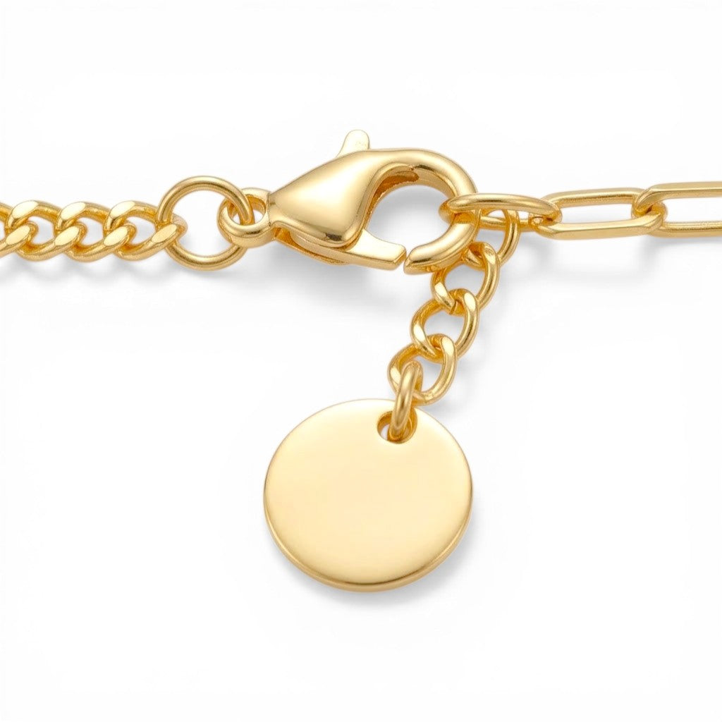 Bracciale Fiocco Prezioso con Doppia Catena in Argento 925