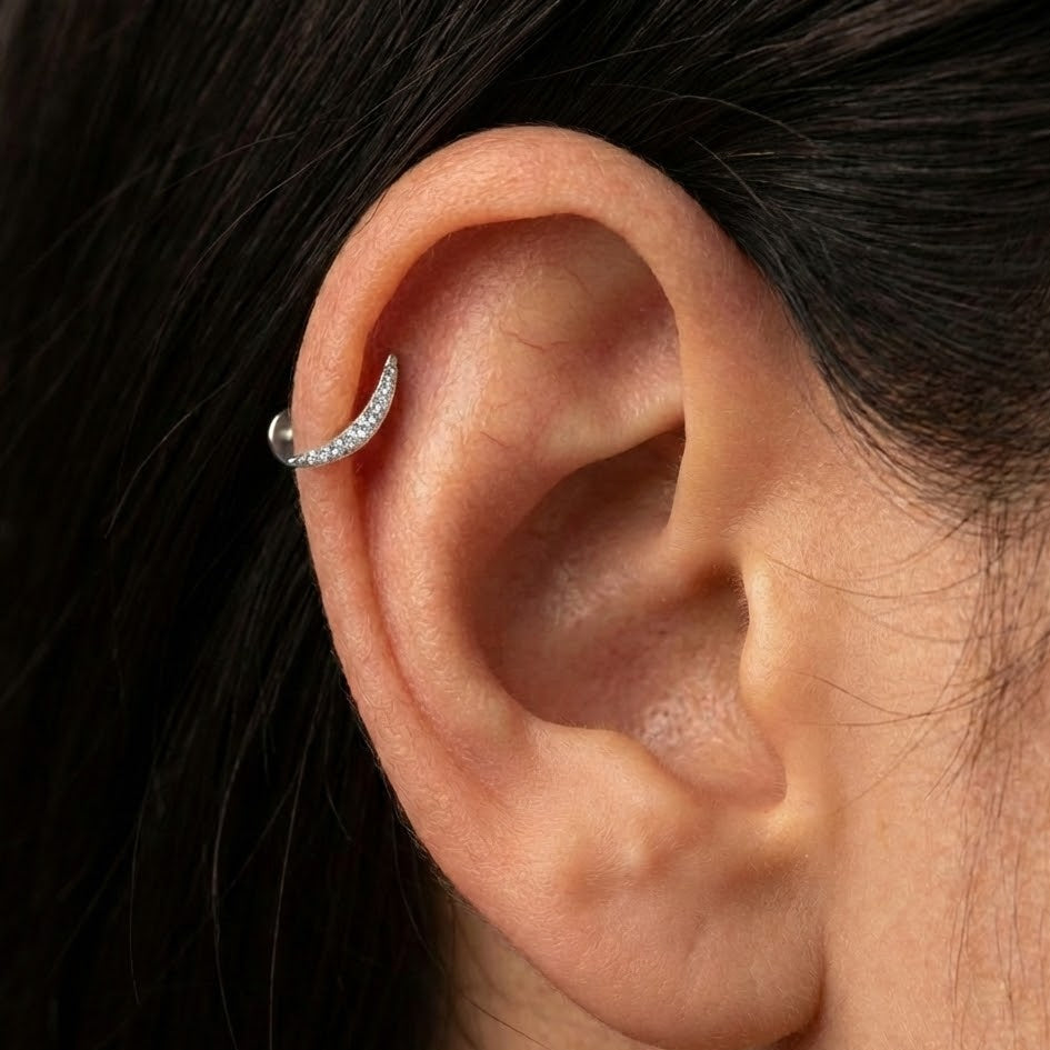 Piercing Arco Bombato In Argento 925