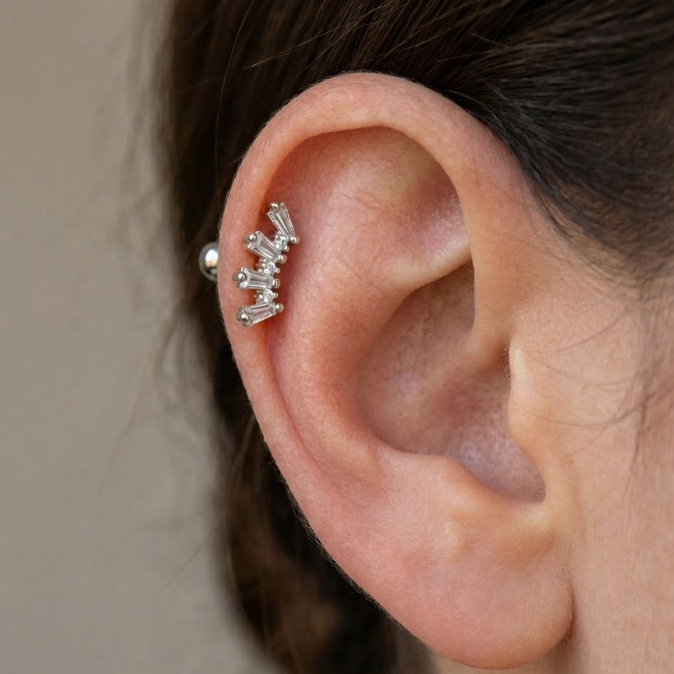 Piercing Tiara Regale In Argento 925