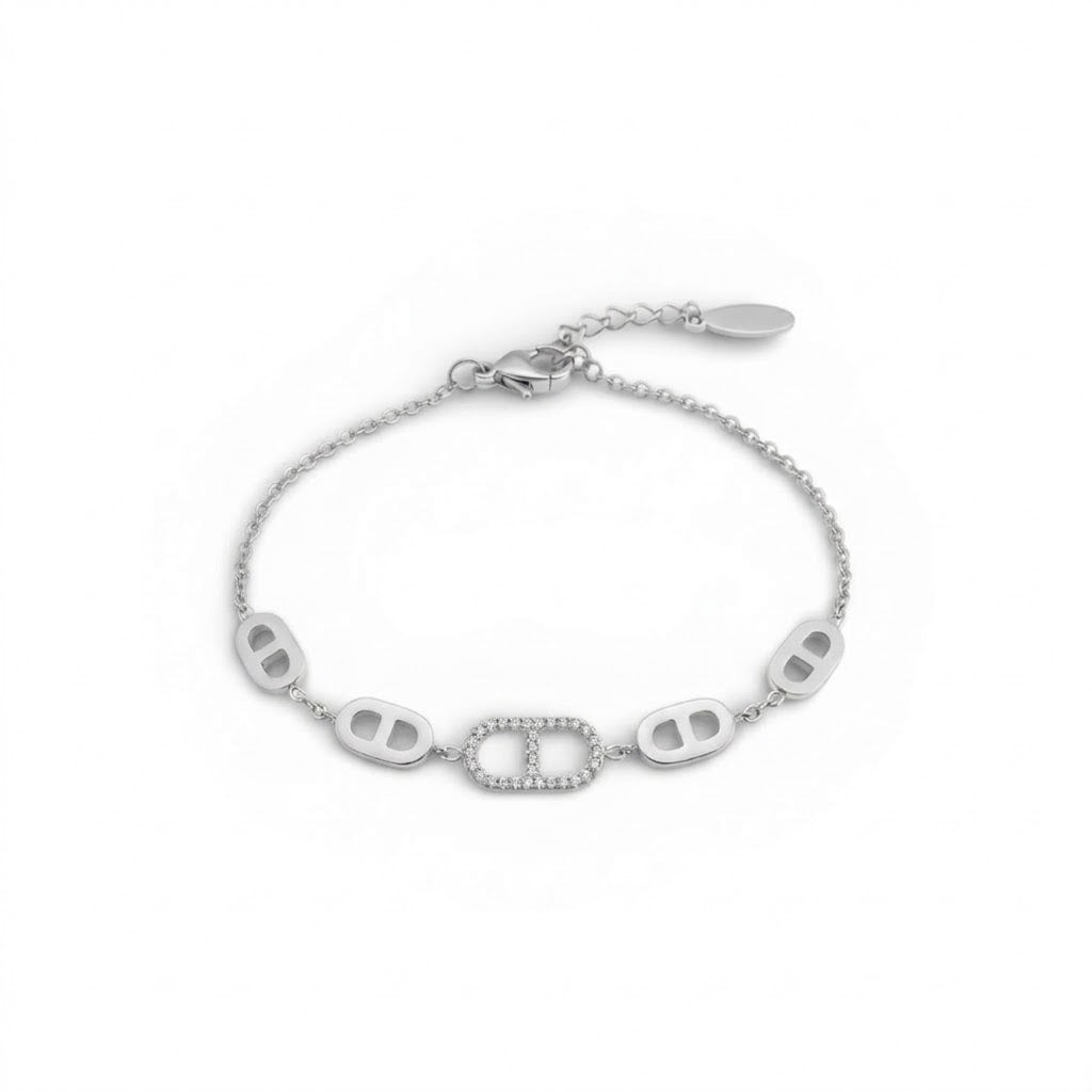 Bracciale con Maglie Marina In Acciaio Inossidabile