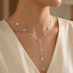 Collana a Y con Quadrifogli In Acciaio Inossidabile