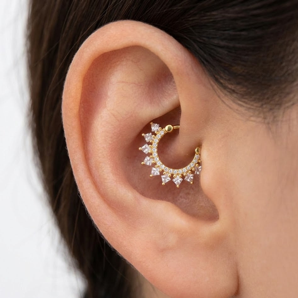 Daith Zirconato Sette Sfumature In Argento 925