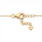 Collana asimmetrica con cuore traforato e pendente In Argento 925