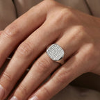 Anello Eternity Pavé In Acciaio Inossidabile