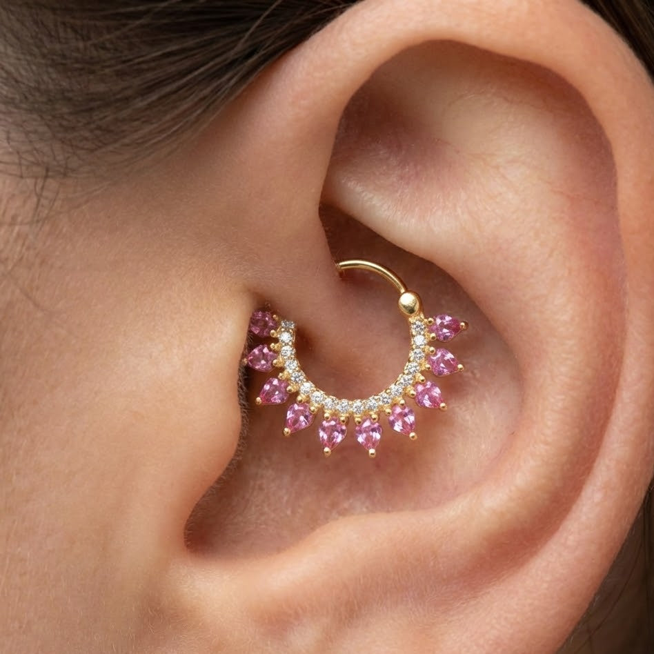 Daith Zirconato Sette Sfumature In Argento 925