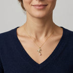 Collana con Orso Pendente Zirconato e Perla In Argento 925