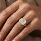 Anello Eternity Pavé In Acciaio Inossidabile