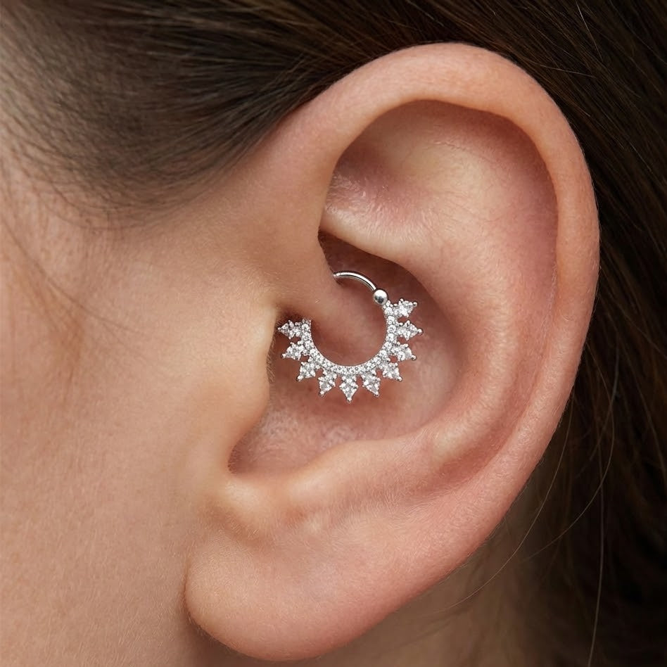 Daith Zirconato Sette Sfumature In Argento 925