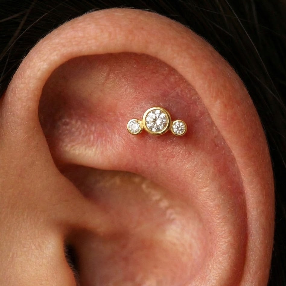 Piercing Tris di Luce In Argento 925