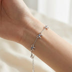Bracciale con Ciondolo a Fiocco In Acciaio Inossidabile