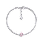 Bracciale Tennis Fiore In Argento 925