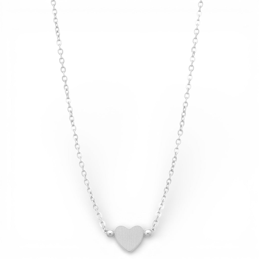Collana con Pendente a Cuore Minimal In Acciaio Inossidabile