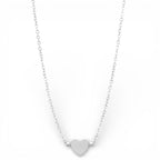Collana con Pendente a Cuore Minimal In Acciaio Inossidabile