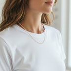 Collana Perle In Acciaio Inossidabile
