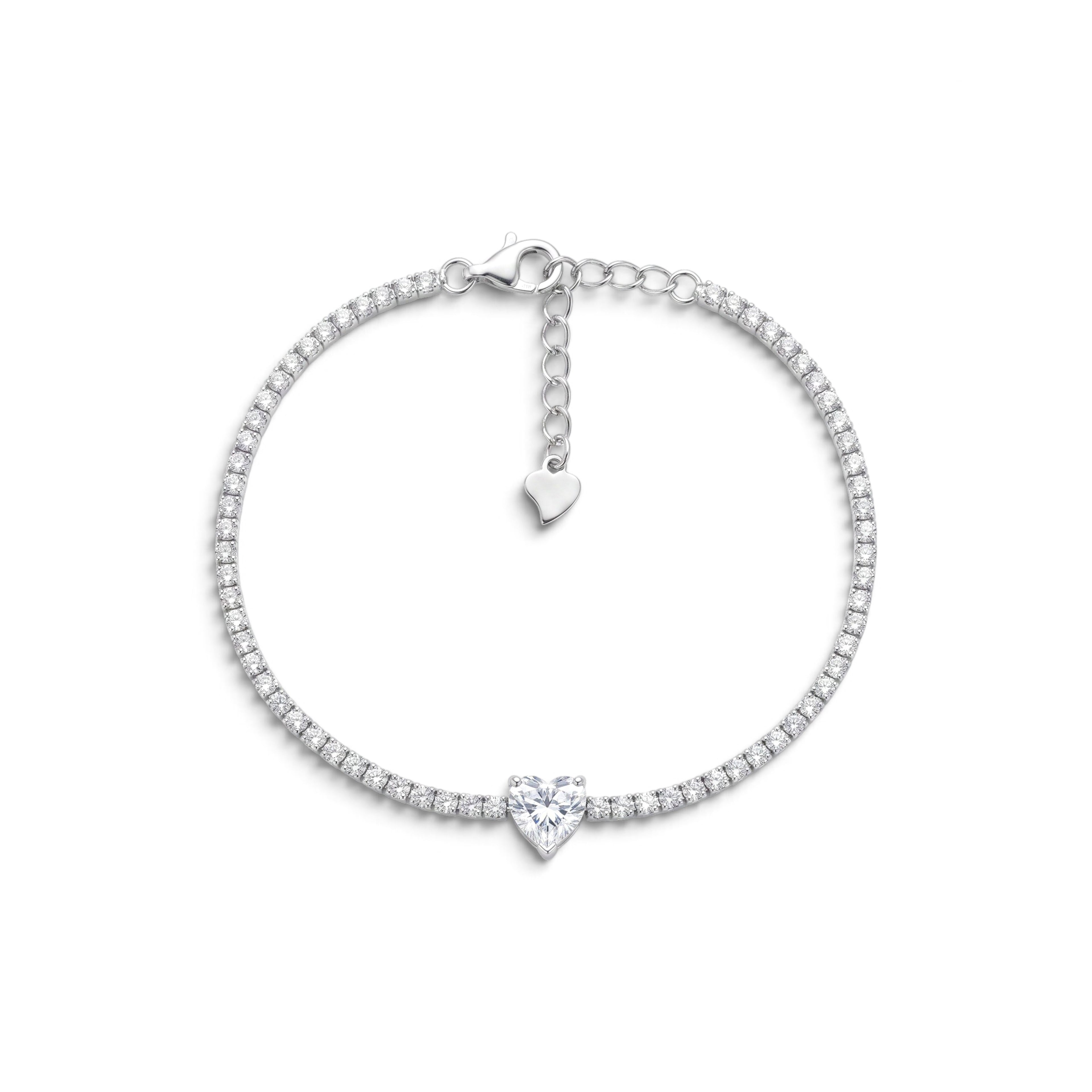 Bracciale Tennis Love In Argento 925